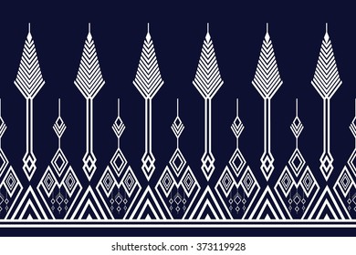 Geometric Ethnic pattern design for background or wallpaper.
