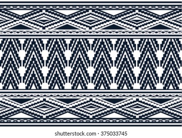 Geometric ethnic pattern design for background or wallpaper and clothing. 