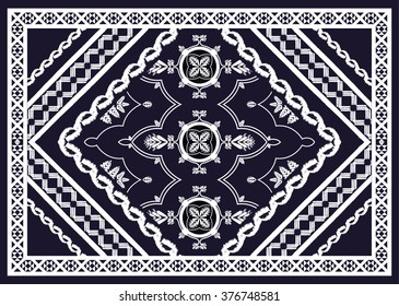 Geometric ethnic pattern design for background or wallpaper.