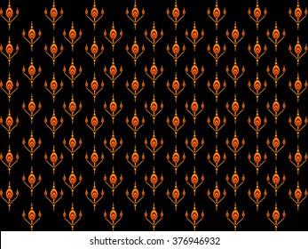 Geometric ethnic pattern design for background or wallpaper.