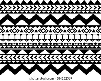 Geometric ethnic pattern  design for background or wallpaper.