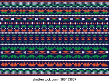 Geometric ethnic pattern design for background or wallpaper and clothing. 