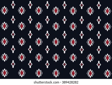 Geometric ethnic pattern design for background or wallpaper and clothing. 