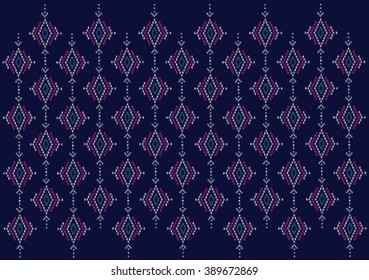 Geometric ethnic pattern design for background or wallpaper and clothing. 