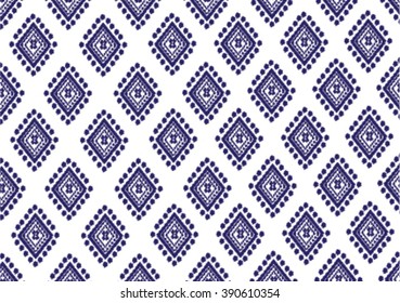 Geometric ethnic pattern design for background or wallpaper and clothing. 