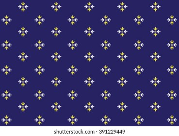 Geometric ethnic pattern design for background or wallpaper and clothing. 