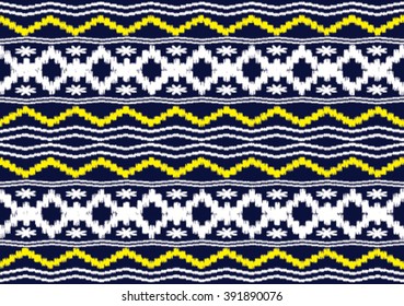 Geometric ethnic pattern design for background or wallpaper and clothing. 