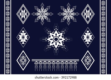 Geometric Ethnic pattern design for background or wallpaper.