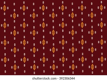 Geometric ethnic pattern design for background or wallpaper and clothing. 