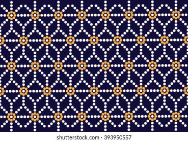 Geometric ethnic pattern design for background or wallpaper and clothing. 