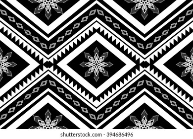 Geometric Ethnic pattern design for background or wallpaper.