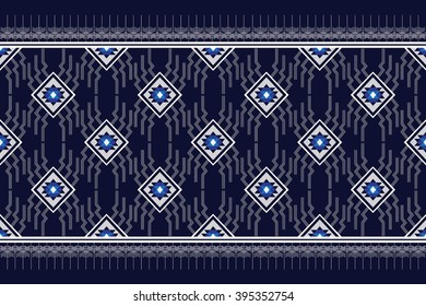 Geometric Ethnic pattern design for background or wallpaper.