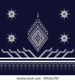 Geometric Ethnic pattern design for background or wallpaper.