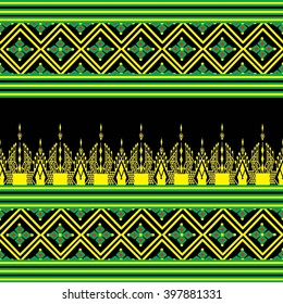 Geometric Ethnic pattern design for background or wallpaper.