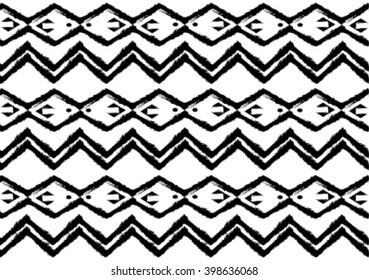 Geometric ethnic pattern design for background or wallpaper and clothing. 