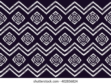 Geometric ethnic pattern design for background or wallpaper and clothing. 