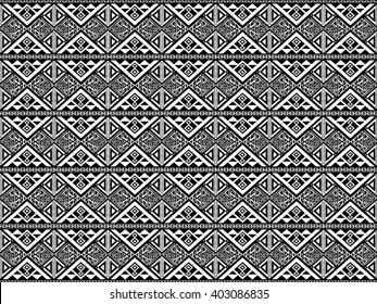 Geometric ethnic pattern design for background or wallpaper .