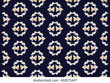 Geometric ethnic pattern design for background or wallpaper and clothing. 