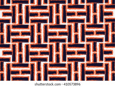 Geometric ethnic pattern design for background or wallpaper and clothing. 