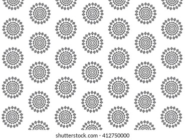 Geometric ethnic pattern design for background or wallpaper and clothing. 