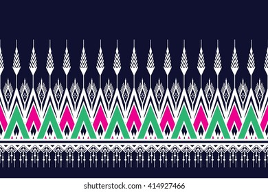 Geometric Ethnic pattern design for background or wallpaper.