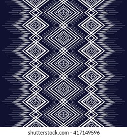 Geometric Ethnic pattern design for background or wallpaper.