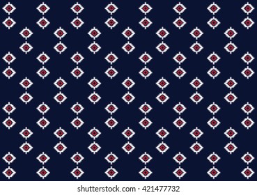 Geometric ethnic pattern design for background or wallpaper and clothing. 