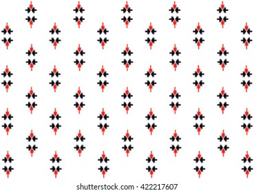 Geometric ethnic pattern design for background or wallpaper and clothing. 