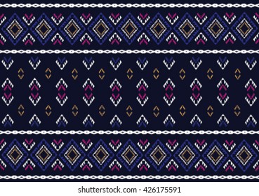 Geometric ethnic pattern design for background or wallpaper and etc. 