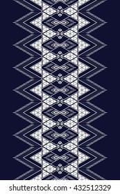 Geometric Ethnic pattern design for background or wallpaper.