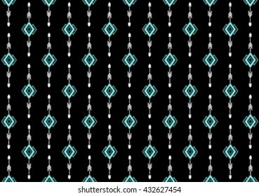 Geometric ethnic pattern design for background or wallpaper and clothing. 