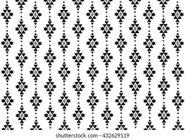 Geometric ethnic pattern design for background or wallpaper and clothing. 