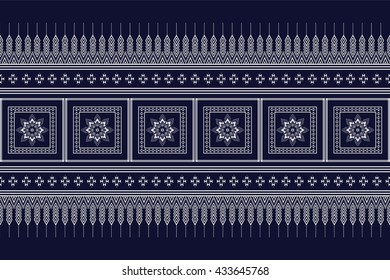 Geometric Ethnic pattern design for background or wallpaper.
