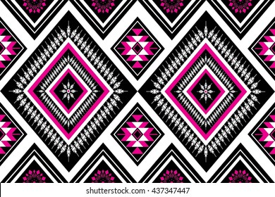 Geometric Ethnic pattern design for background or wallpaper.