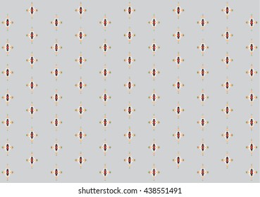 Geometric ethnic pattern design for background or wallpaper and clothing. 