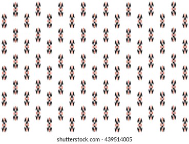 Geometric ethnic pattern design for background or wallpaper and clothing. 