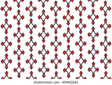 Geometric ethnic pattern design for background or wallpaper and clothing. 