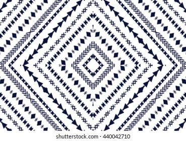 Geometric ethnic pattern design for background or wallpaper and clothing. 