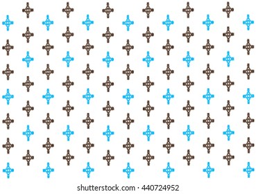 Geometric ethnic pattern design for background or wallpaper and clothing. 