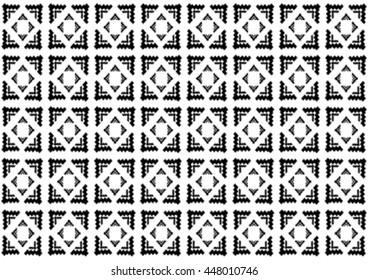 Geometric ethnic pattern design for background or wallpaper and clothing .