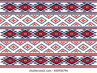 Geometric ethnic pattern design for background or wallpaper and clothing .