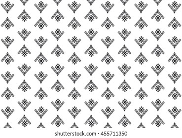 Geometric ethnic pattern design for background or wallpaper and clothing .