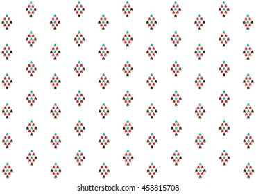 Geometric ethnic pattern design for background or wallpaper and clothing .