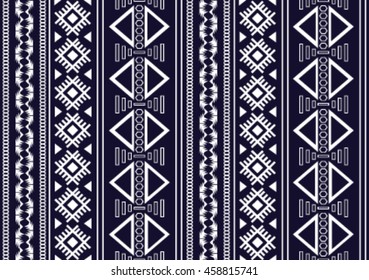 Geometric ethnic pattern design for background or wallpaper and clothing .