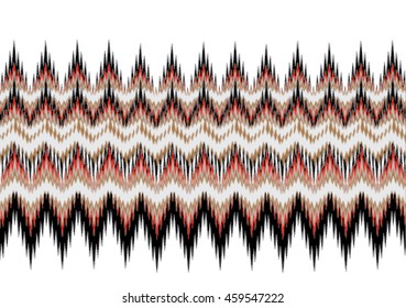 Geometric ethnic pattern design for background or wallpaper and clothing .