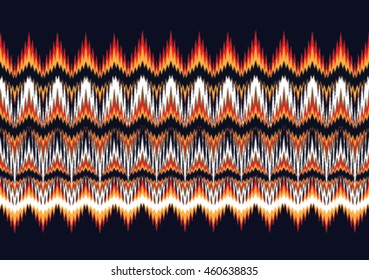 Geometric ethnic pattern design for background or wallpaper and clothing .