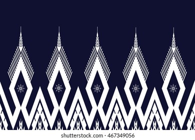 Geometric Ethnic pattern design for background or wallpaper.