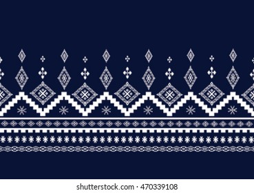 geometric ethnic pattern design for background or wallpaper and clothing .