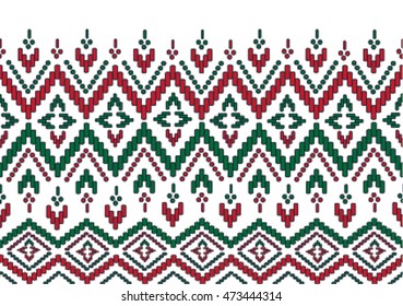 geometric ethnic pattern design for background or wallpaper and clothing.