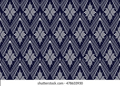 Geometric Ethnic pattern design for background or wallpaper.